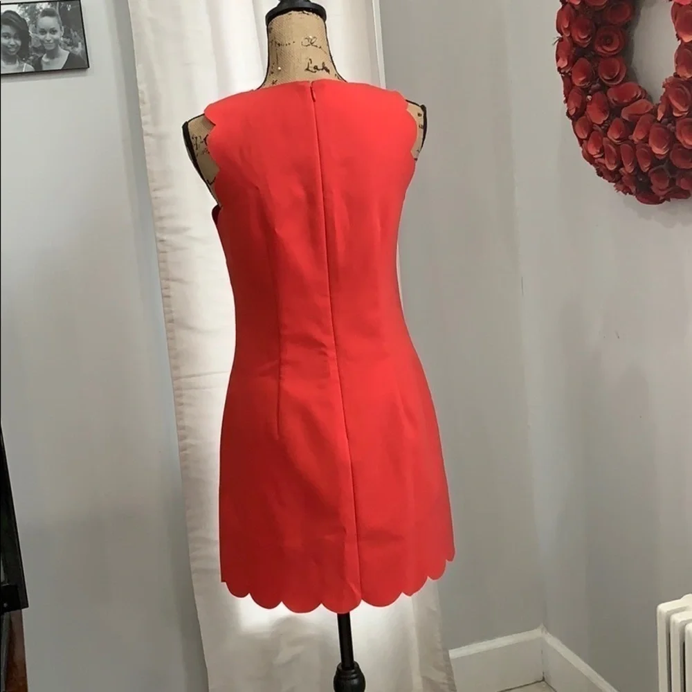 J. Crew pink scalloped dress size 2